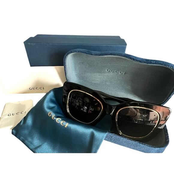 Gucci Oversized Square Frame Logo GG1151S Sunglasses (GGXX108) *NEW* - Picture 4 of 5